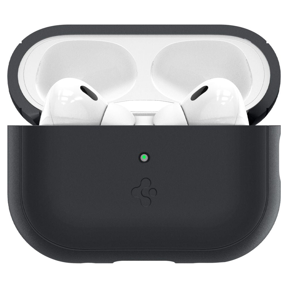 CUSTODIA SPIGEN SILICONE FIT STRAP APPLE AIRPODS PRO 1 / 2 NERA