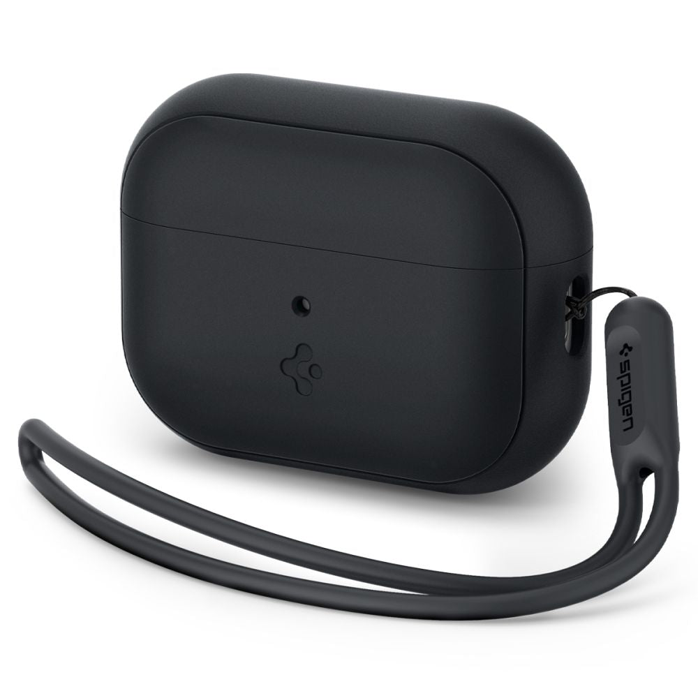 CUSTODIA SPIGEN SILICONE FIT STRAP APPLE AIRPODS PRO 1 / 2 NERA