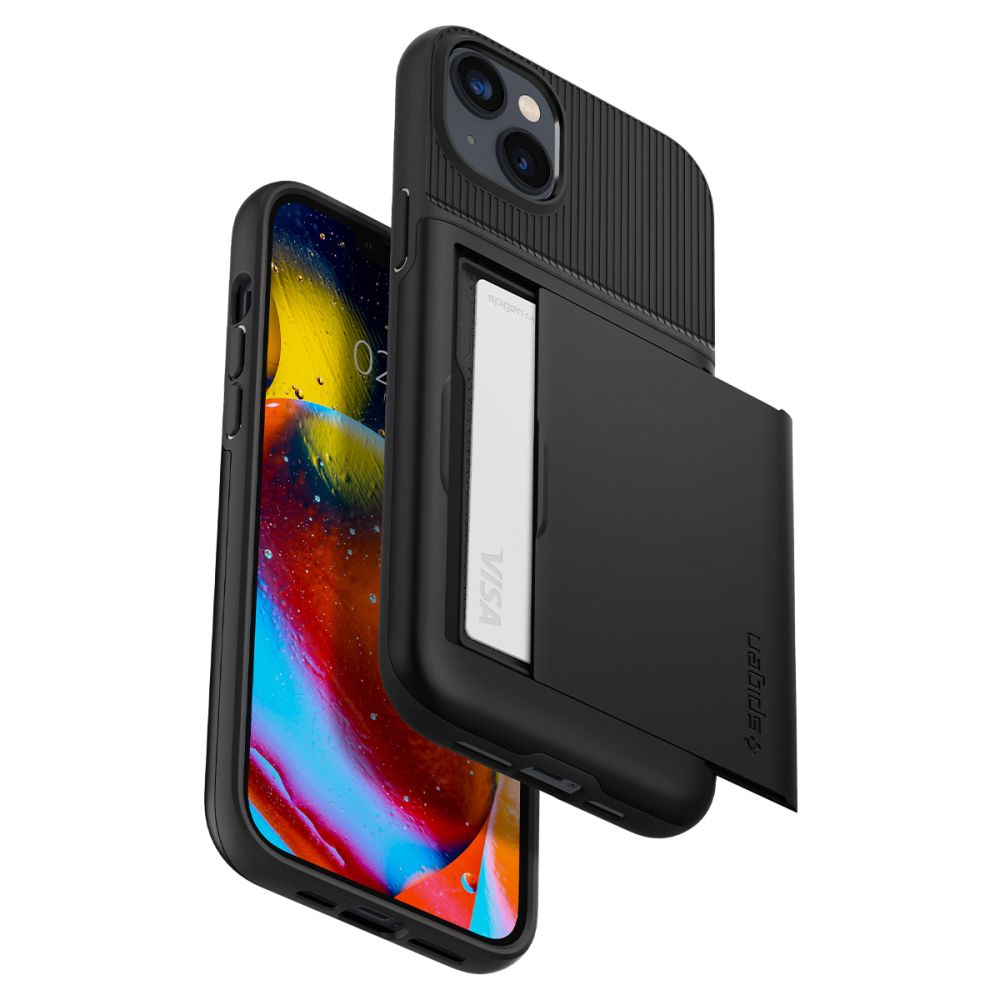 COPERTURA SPIGEN SLIM ARMOR CS IPHONE 14 PLUS NERA