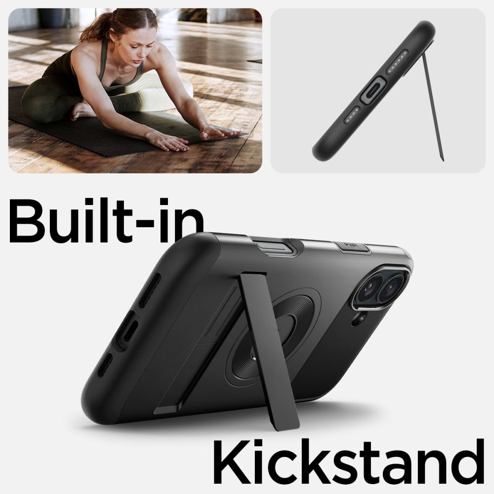 COPERTURA SPIGEN SLIM ARMOR MAG MAGSAFE IPHONE 16 NERA