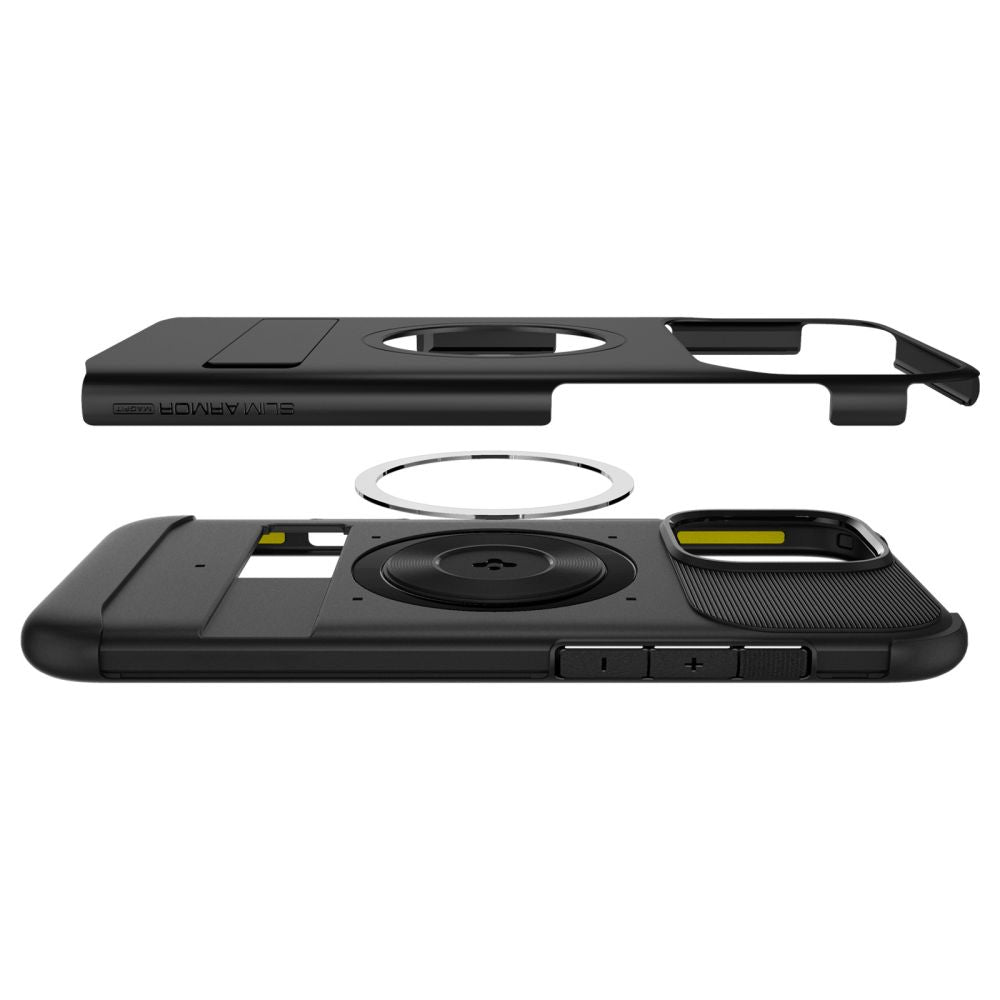 COPERTURA SPIGEN SLIM ARMOR MAG MAGSAFE IPHONE 16 PRO MAX NERA