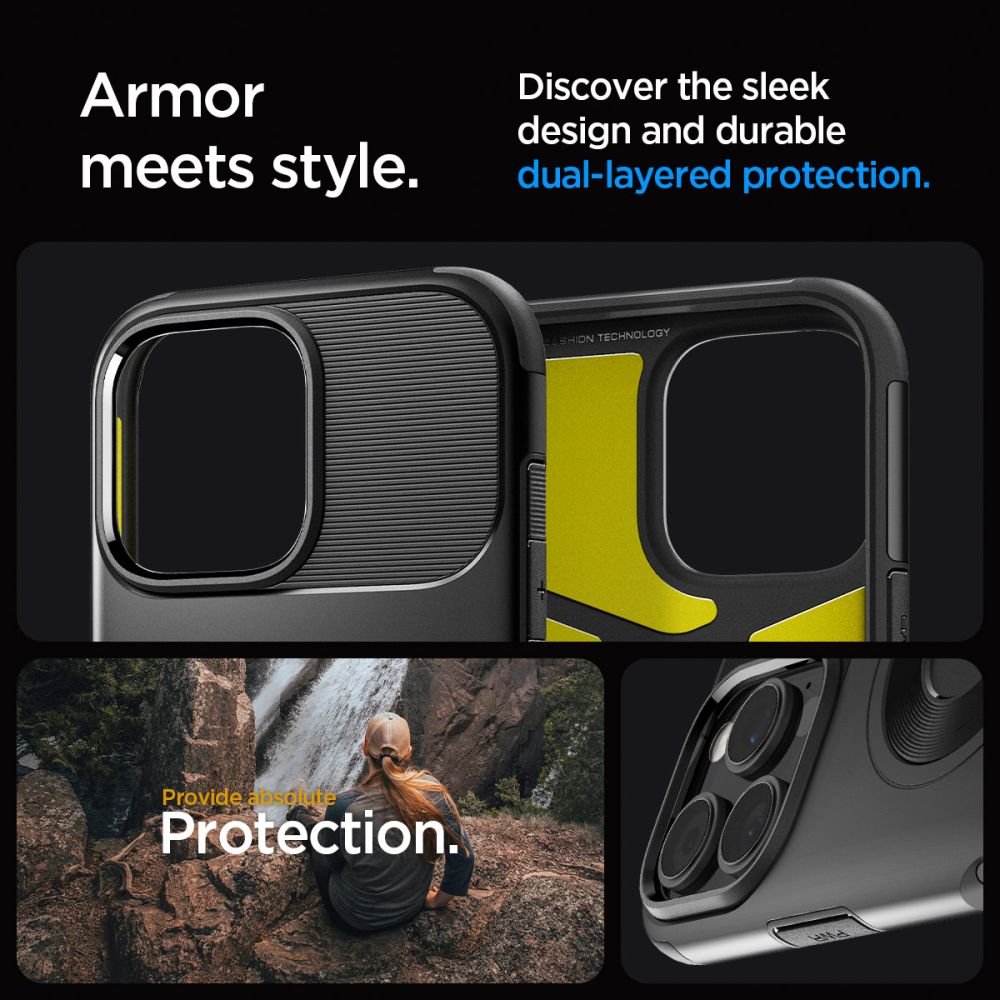 COPERTURA SPIGEN SLIM ARMOR MAG MAGSAFE IPHONE 16 PRO MAX NERA