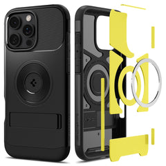 COPERTURA SPIGEN SLIM ARMOR MAG MAGSAFE IPHONE 16 PRO MAX NERA