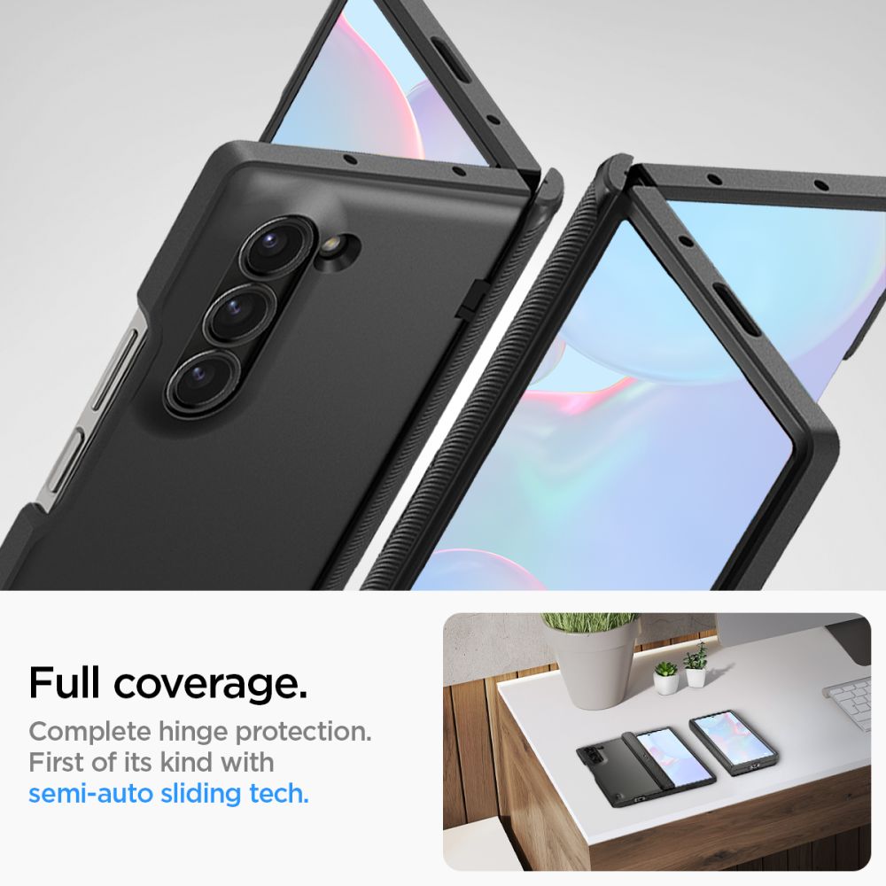 COPERTURA SPIGEN SLIM ARMOR PRO GALAXY Z FOLD 6 NERA