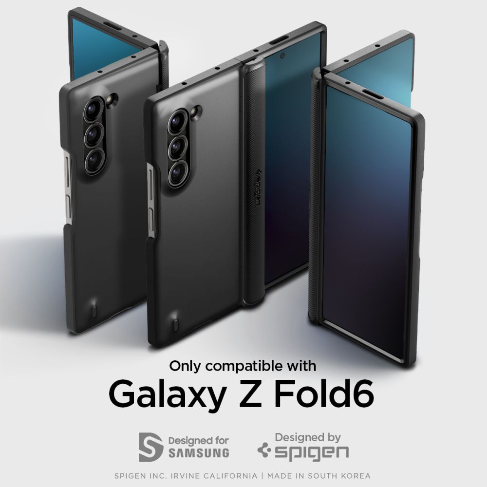 COPERTURA SPIGEN SLIM ARMOR PRO GALAXY Z FOLD 6 NERA