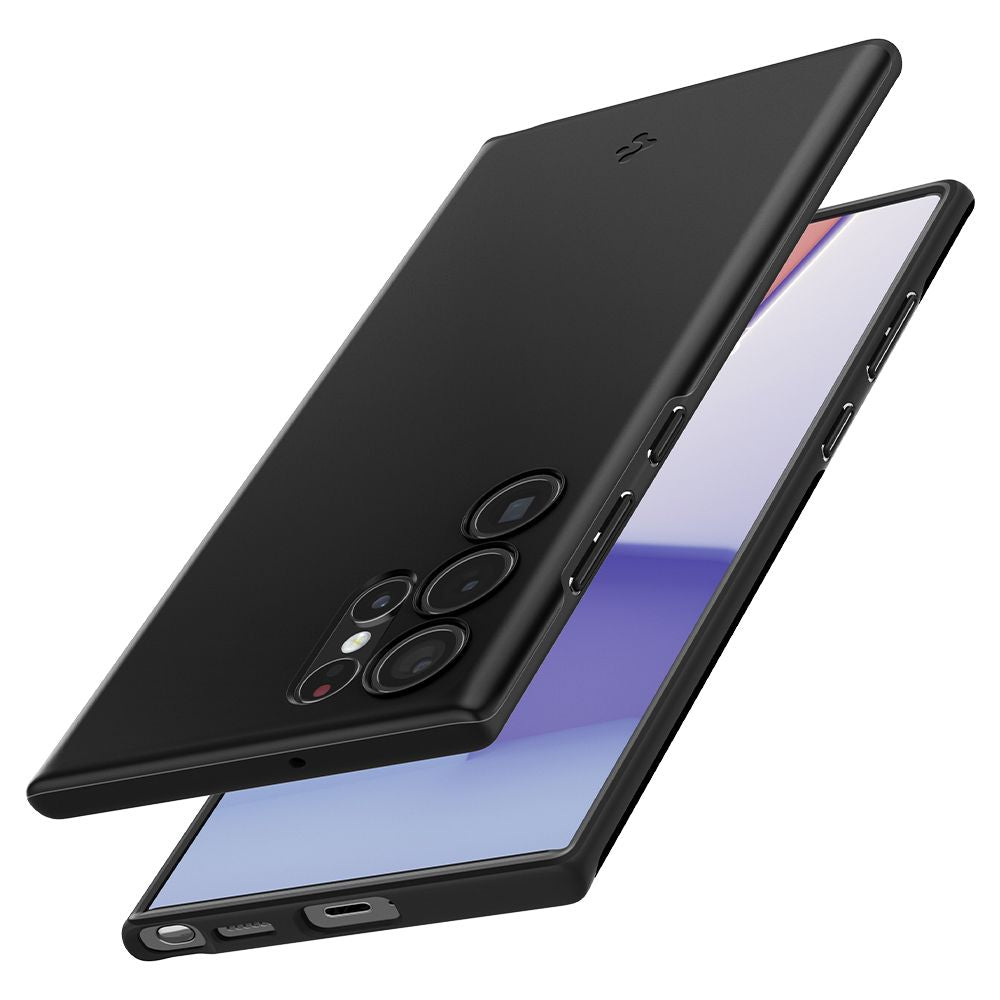 COPERTURA SPIGEN THIN FIT GALAXY S22 ULTRA NERA