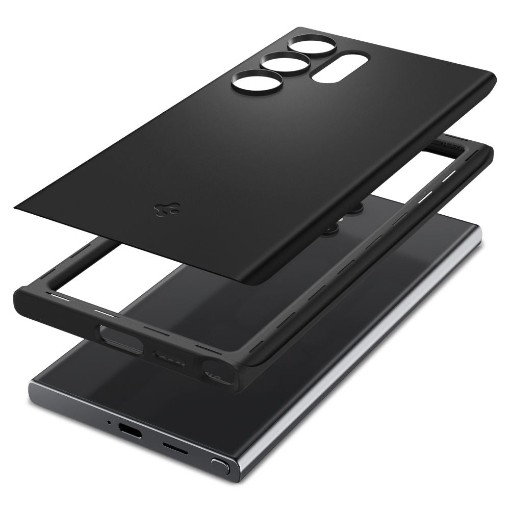 COPERTURA SPIGEN THIN FIT GALAXY S24 ULTRA NERA