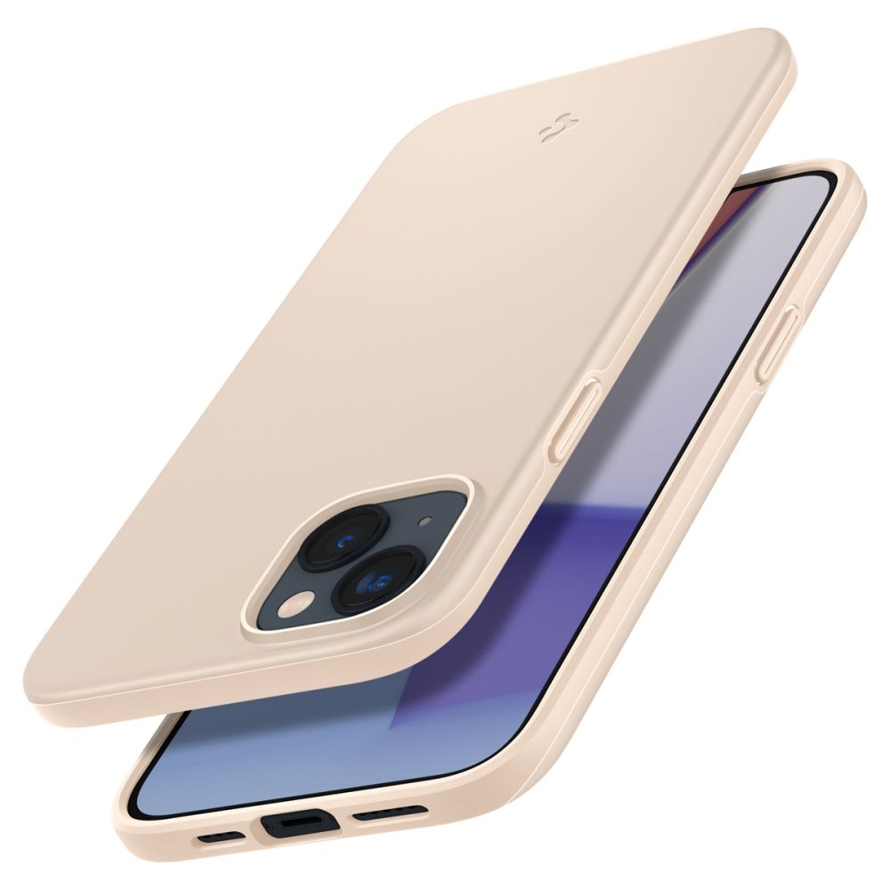 COPERTURA SPIGEN THIN FIT IPHONE 14 PLUS BEIGE SABBIOSO