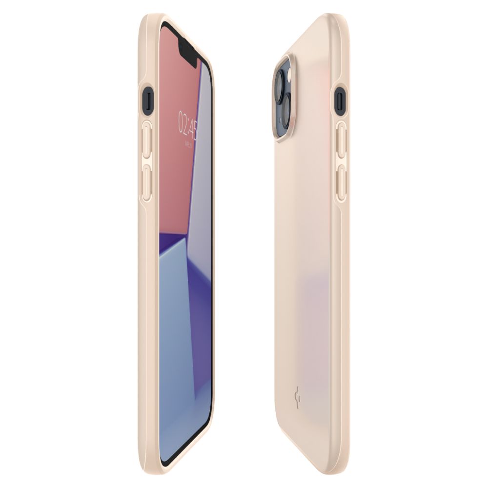 COPERTURA SPIGEN THIN FIT IPHONE 14 PLUS BEIGE SABBIOSO