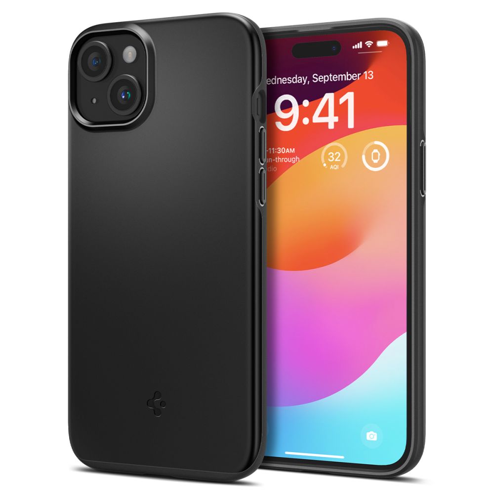 COPERTURA SPIGEN THIN FIT IPHONE 15 NERA