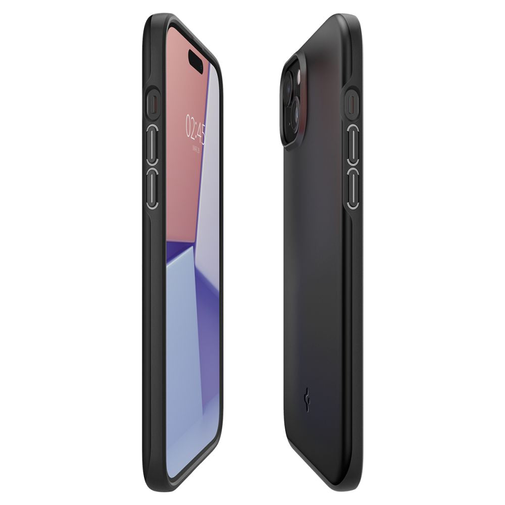 COPERTURA SPIGEN THIN FIT IPHONE 15 PLUS NERA