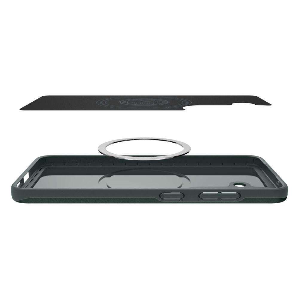 COPERTURA SPIGEN THIN FIT MAG MAGSAFE GALAXY S25 ABYSS GREEN
