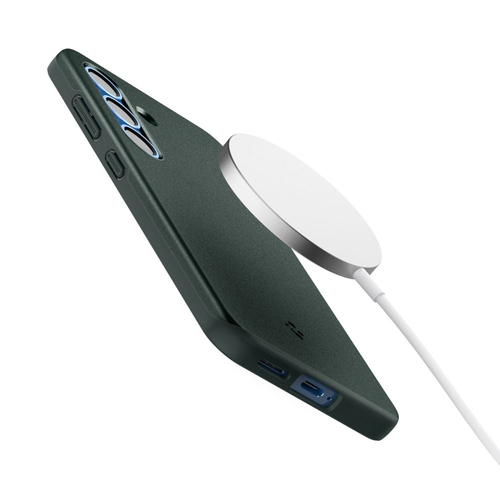 COPERTURA SPIGEN THIN FIT MAG MAGSAFE GALAXY S25 ABYSS GREEN