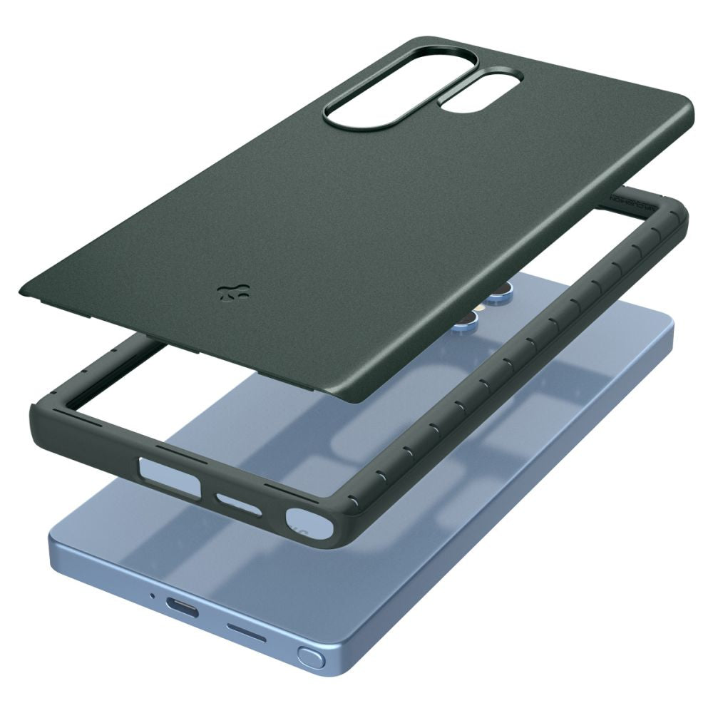 COPERTURA SPIGEN THIN FIT MAG MAGSAFE GALAXY S25 ULTRA ABYSS GREEN