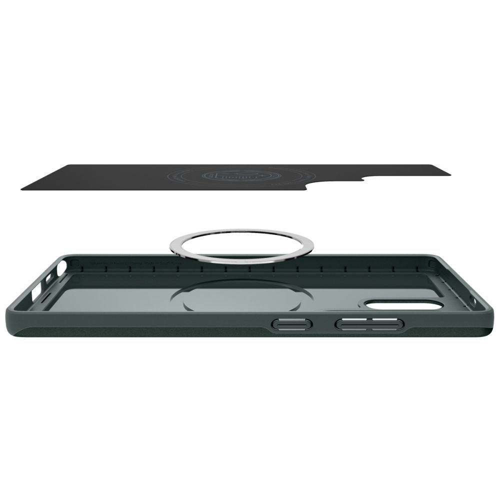 COPERTURA SPIGEN THIN FIT MAG MAGSAFE GALAXY S25 ULTRA ABYSS GREEN