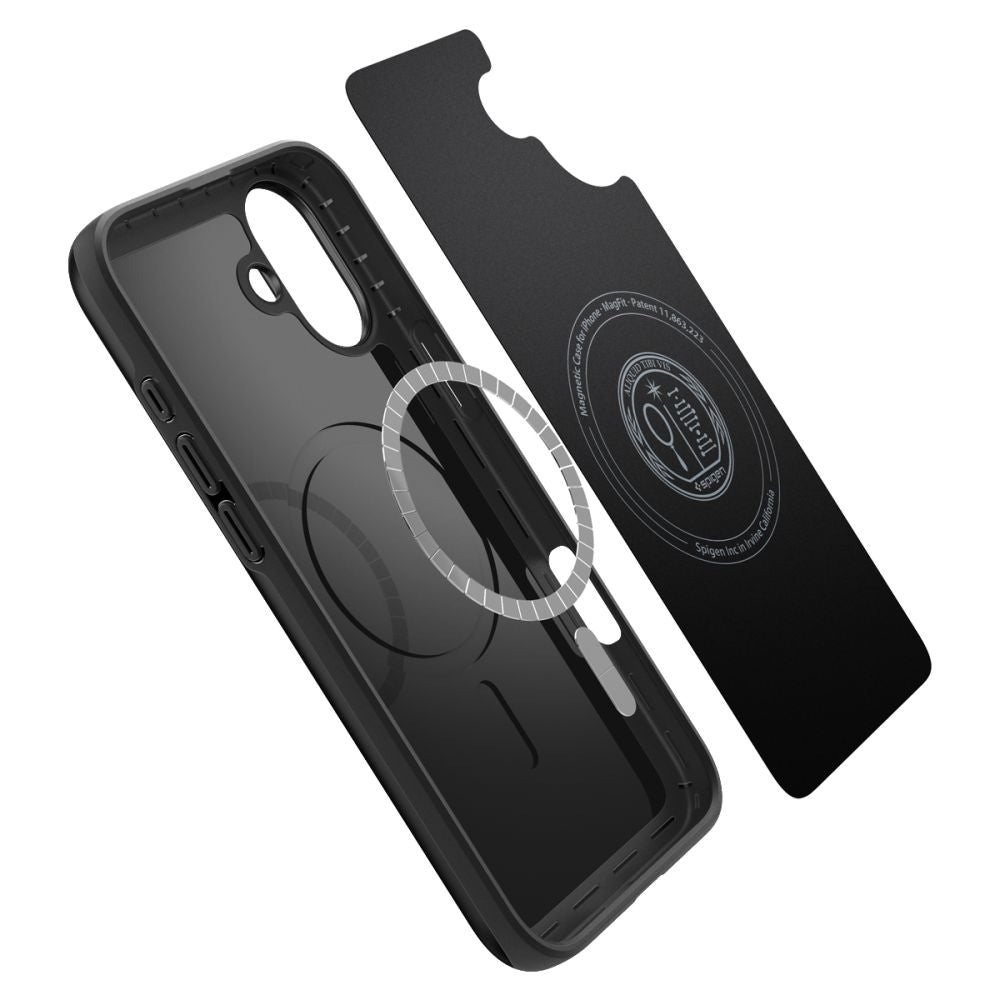 COPERTURA SPIGEN THIN FIT MAG MAGSAFE IPHONE 16 PLUS NERA