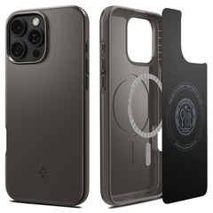 COPERTURA SPIGEN THIN FIT MAG MAGSAFE IPHONE 16 PRO GUNMETAL