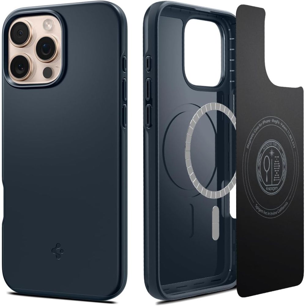 COPERTURA SPIGEN THIN FIT MAG MAGSAFE IPHONE 16 PRO METAL SLATE