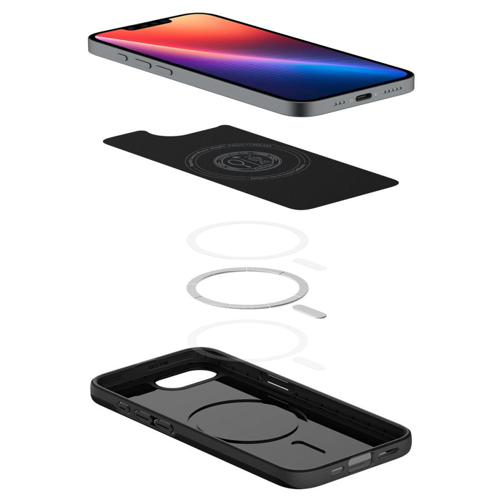 COPERTURA SPIGEN THIN FIT MAG MAGSAFE IPHONE 16E NERA