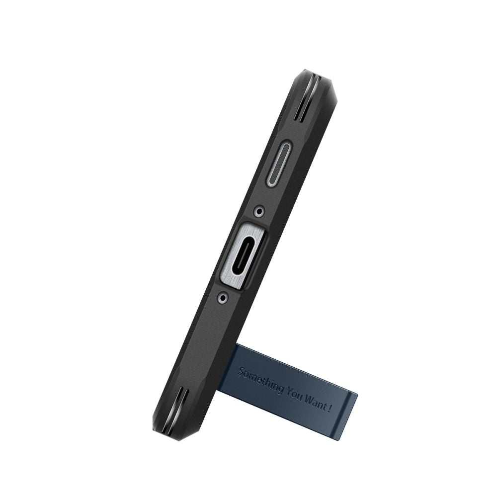 COPERTURA SPIGEN TOUGH ARMOR GALAXY A56 5G METAL SLATE