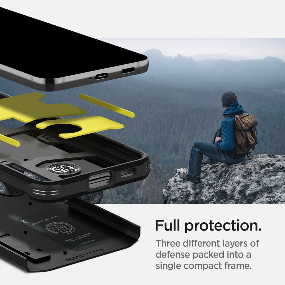 COPERTURA SPIGEN TOUGH ARMOR GALAXY S22 NERA