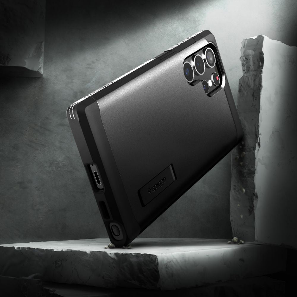 COPERTURA SPIGEN TOUGH ARMOR GALAXY S22 ULTRA NERA