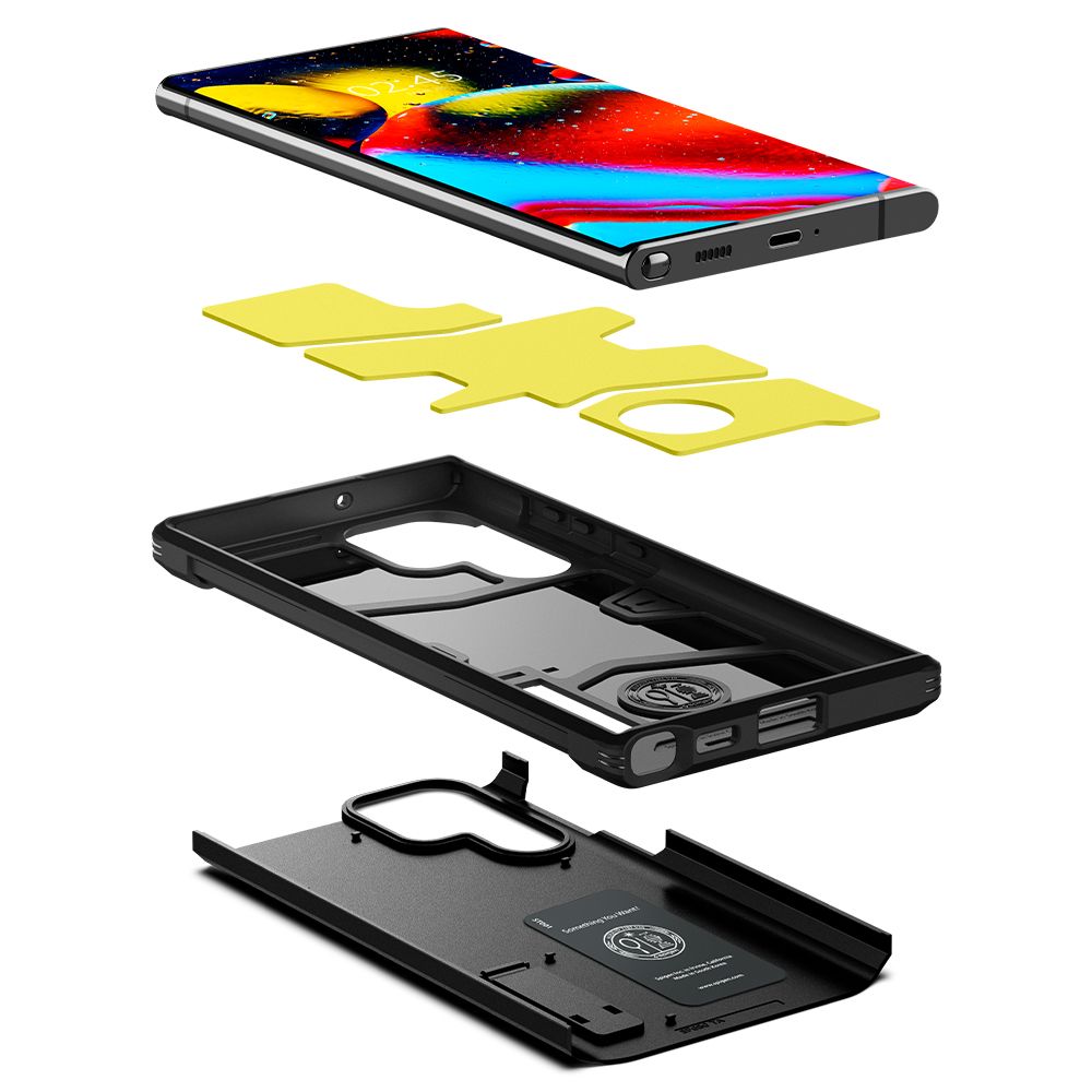 COPERTURA SPIGEN TOUGH ARMOR GALAXY S22 ULTRA NERA