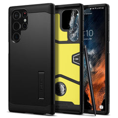COPERTURA SPIGEN TOUGH ARMOR GALAXY S22 ULTRA NERA