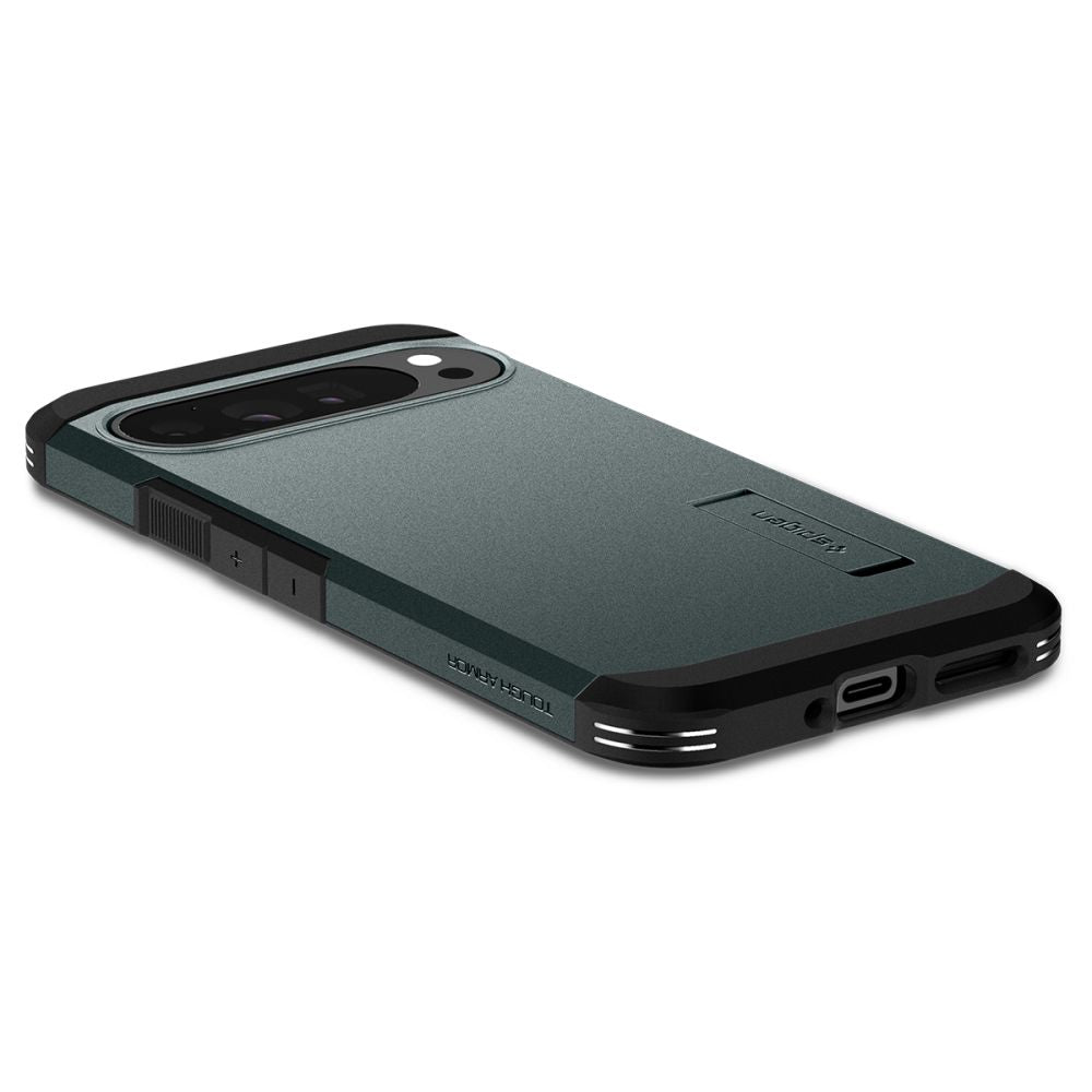 COPERTURA PER GOOGLE PIXEL 9 PRO XL SPIGEN TOUGH ARMOR ABYSS GREEN