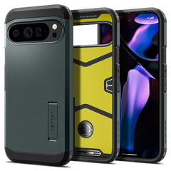 COPERTURA PER GOOGLE PIXEL 9 PRO XL SPIGEN TOUGH ARMOR ABYSS GREEN