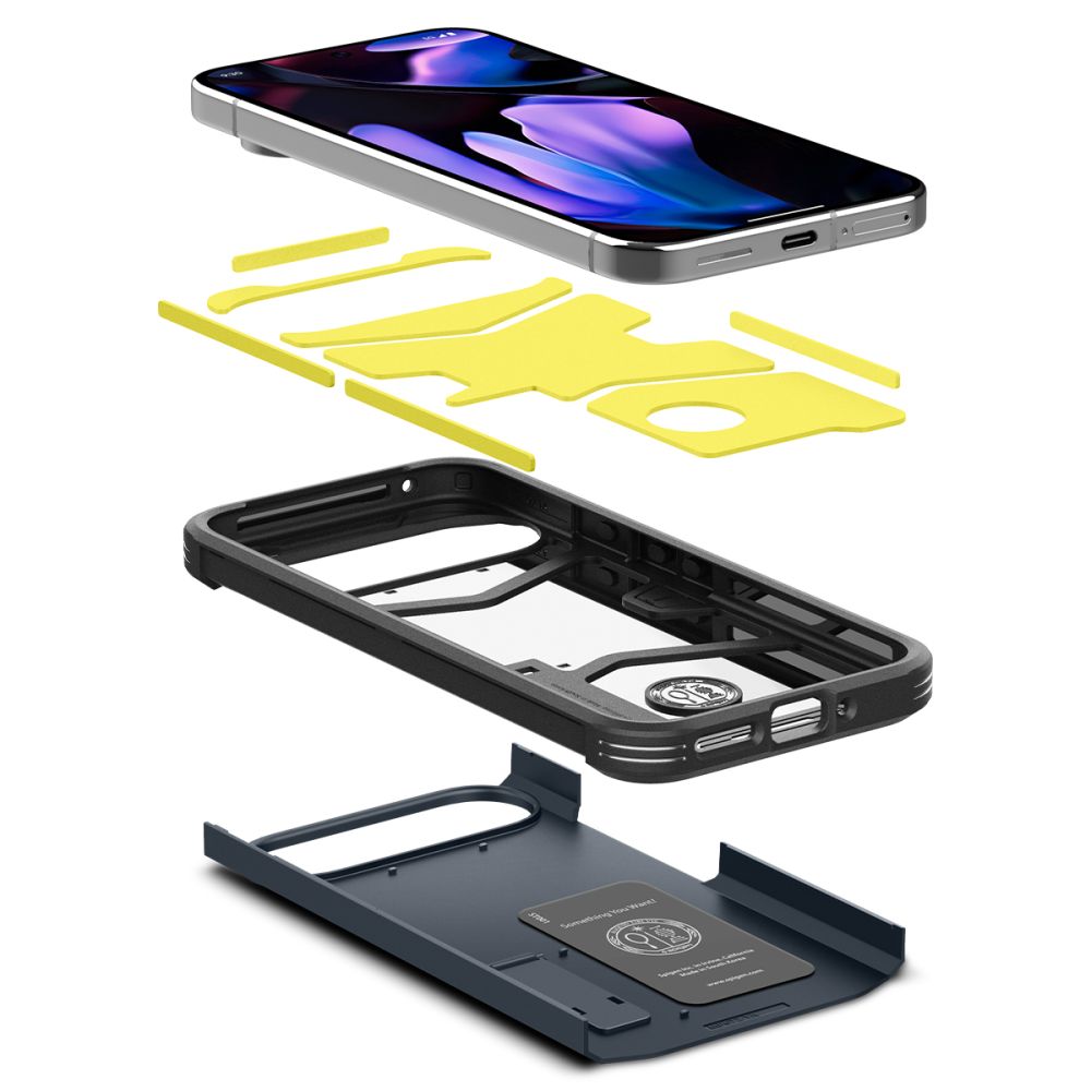COPERTURA PER GOOGLE PIXEL 9 PRO XL SPIGEN TOUGH ARMOR METAL SLATE