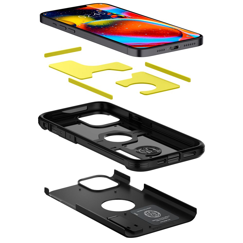 COPERTURA SPIGEN TOUGH ARMOR IPHONE 12/12 PRO NERA