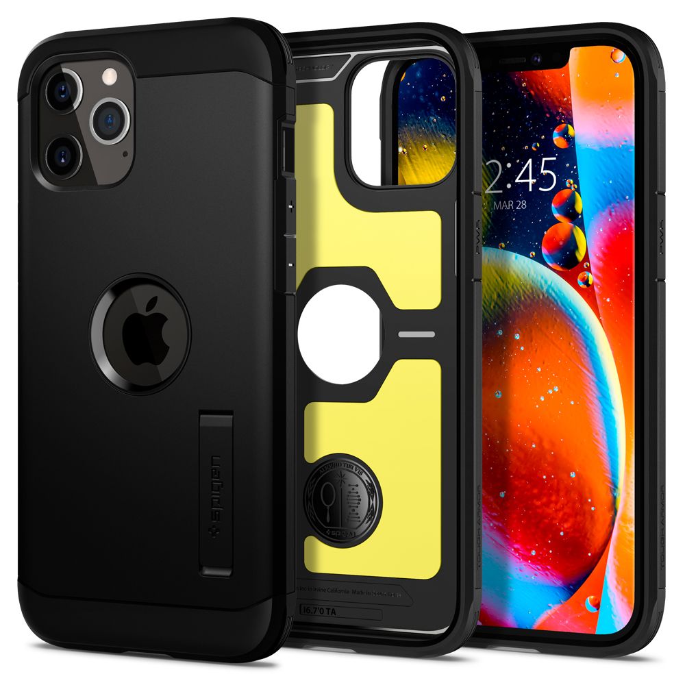 COPERTURA SPIGEN TOUGH ARMOR IPHONE 12/12 PRO NERA
