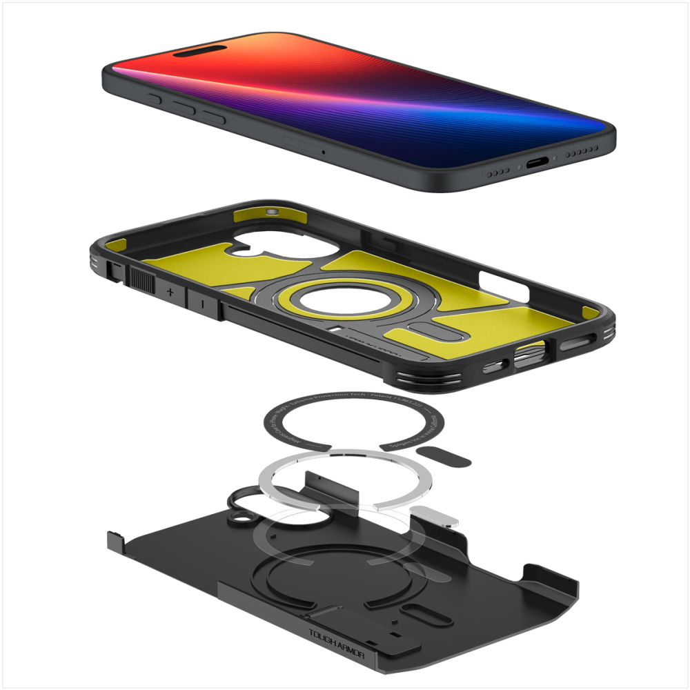 COPERTURA SPIGEN TOUGH ARMOR MAG MAGSAFE IPHONE 16 NERA