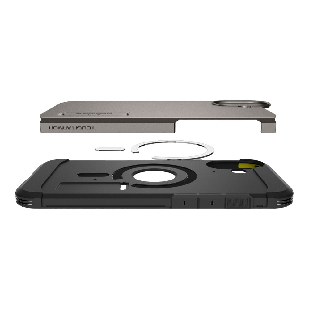 COPERTURA SPIGEN TOUGH ARMOR MAG MAGSAFE IPHONE 16 GUNMETAL