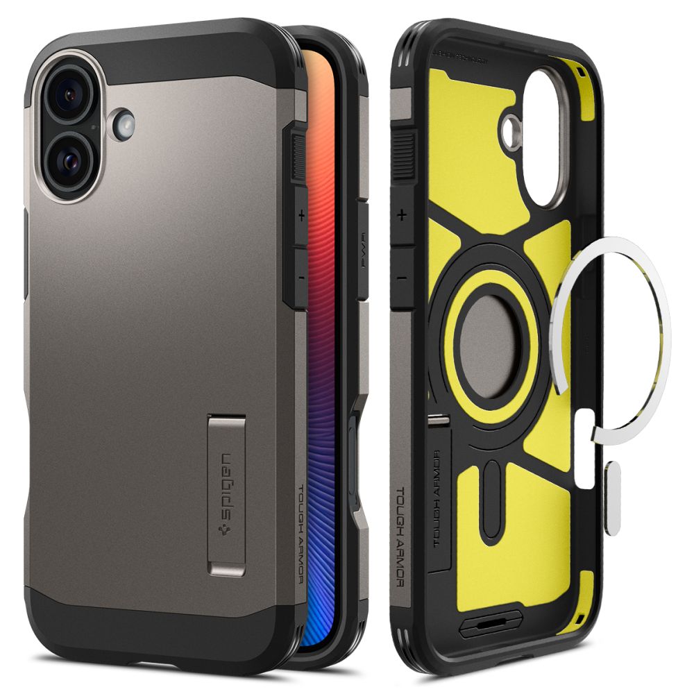 COPERTURA SPIGEN TOUGH ARMOR MAG MAGSAFE IPHONE 16 GUNMETAL