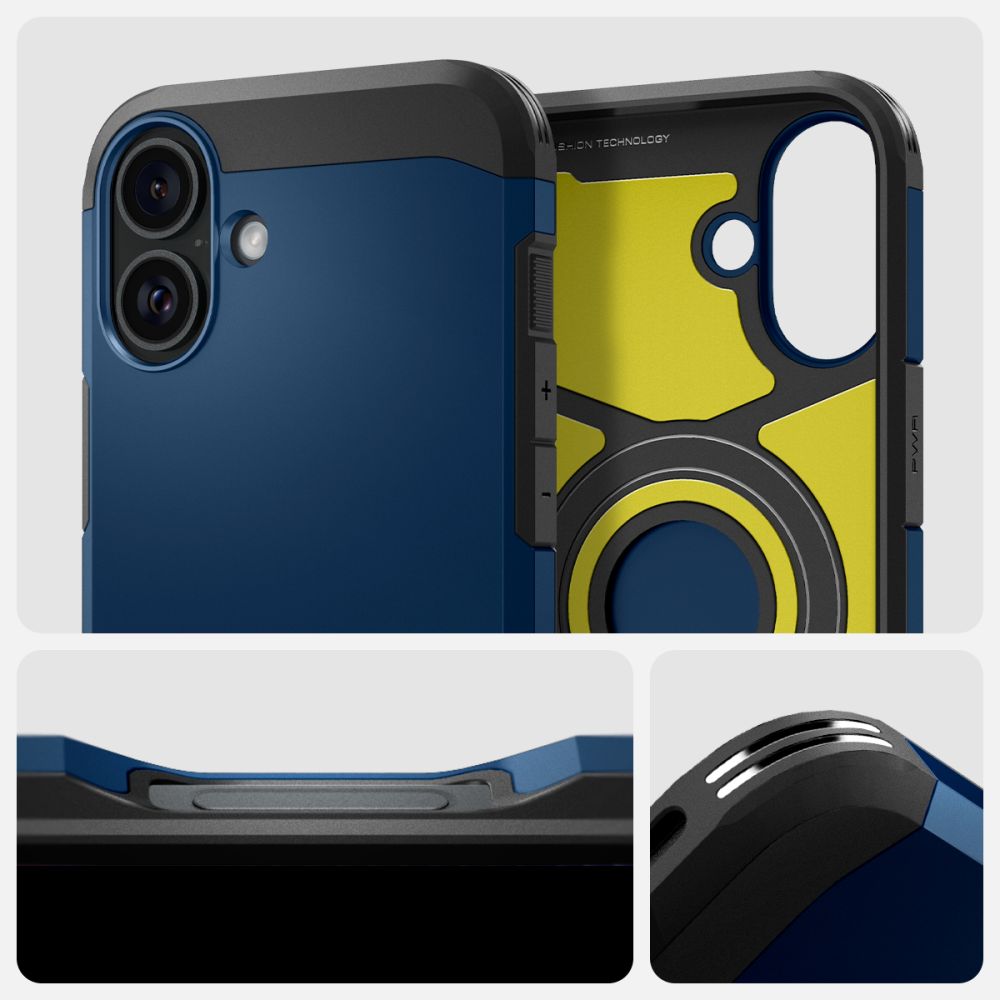 COPERTURA SPIGEN TOUGH ARMOR MAG MAGSAFE IPHONE 16 BLU NAVY