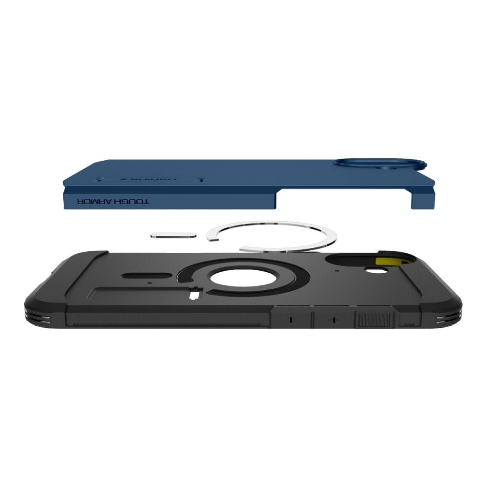COPERTURA SPIGEN TOUGH ARMOR MAG MAGSAFE IPHONE 16 BLU NAVY