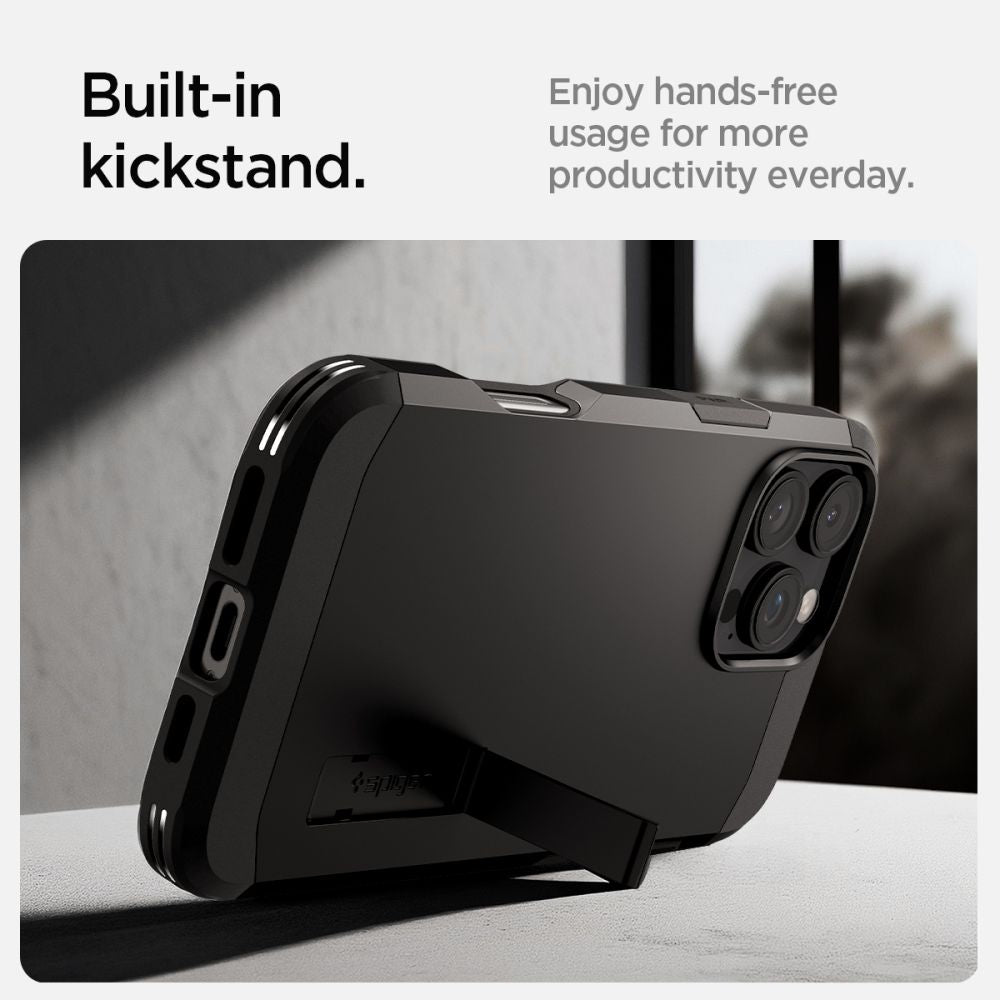 COPERTURA SPIGEN TOUGH ARMOR MAG MAGSAFE IPHONE 16 PRO NERA