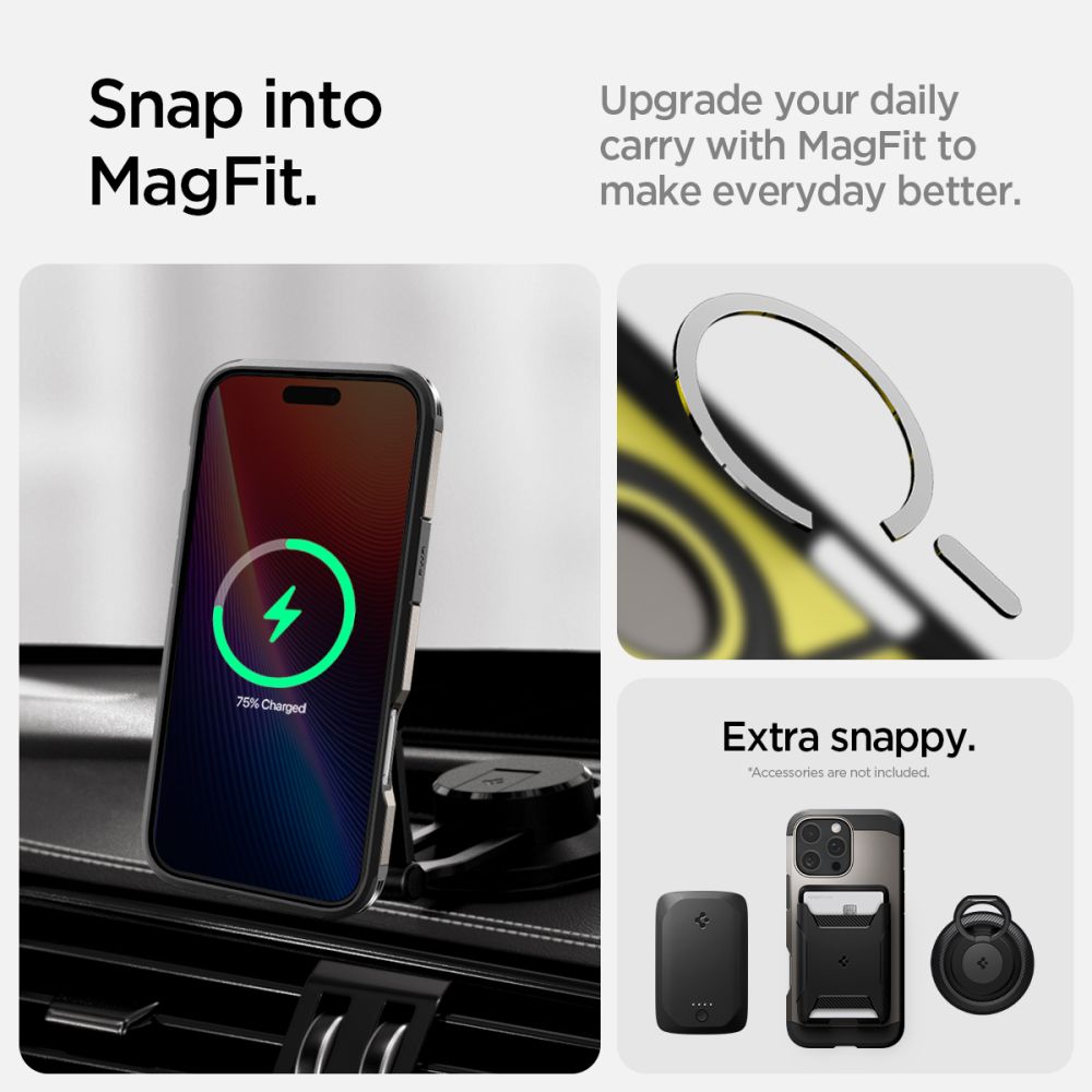 COPERTURA SPIGEN TOUGH ARMOR MAG MAGSAFE IPHONE 16 PRO MAX GUNMETAL