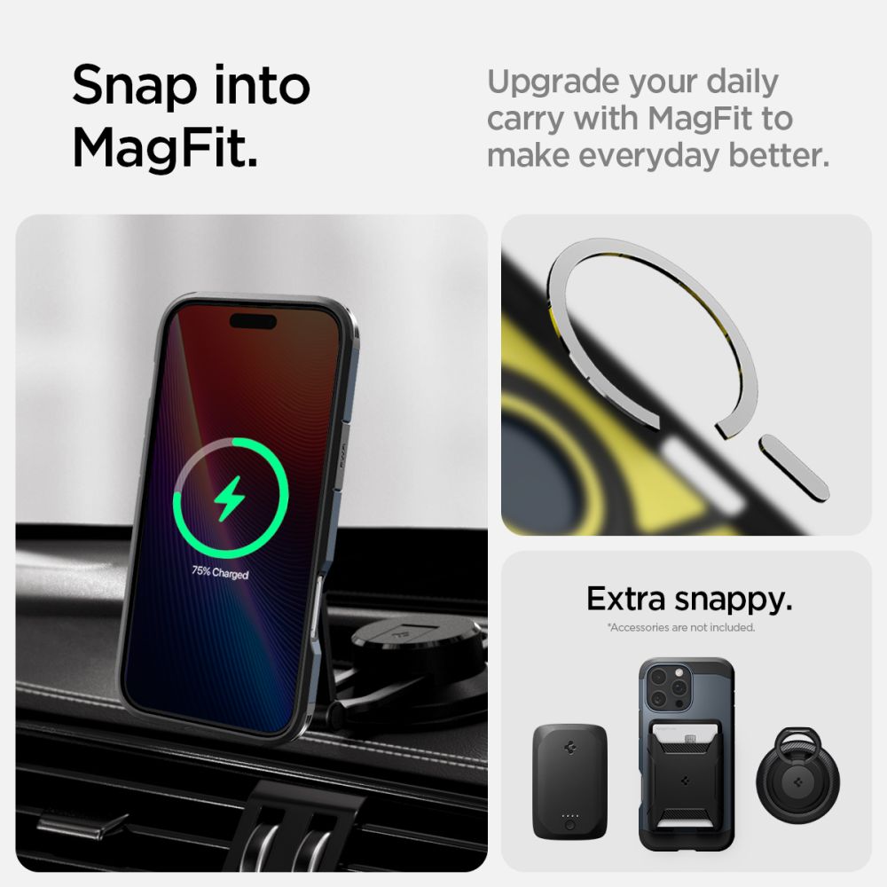 COPERTURA SPIGEN TOUGH ARMOR MAG MAGSAFE IPHONE 16 PRO METAL SLATE