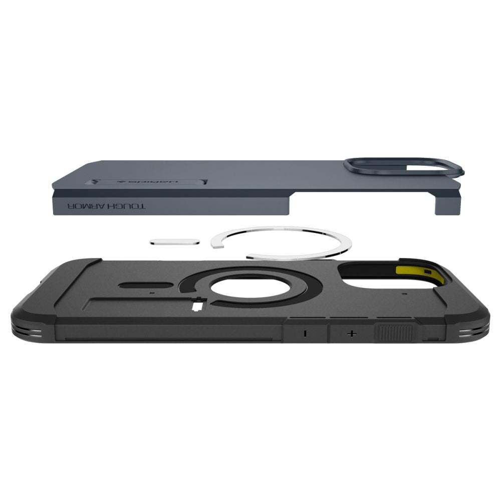 COPERTURA SPIGEN TOUGH ARMOR MAG MAGSAFE IPHONE 16 PRO METAL SLATE