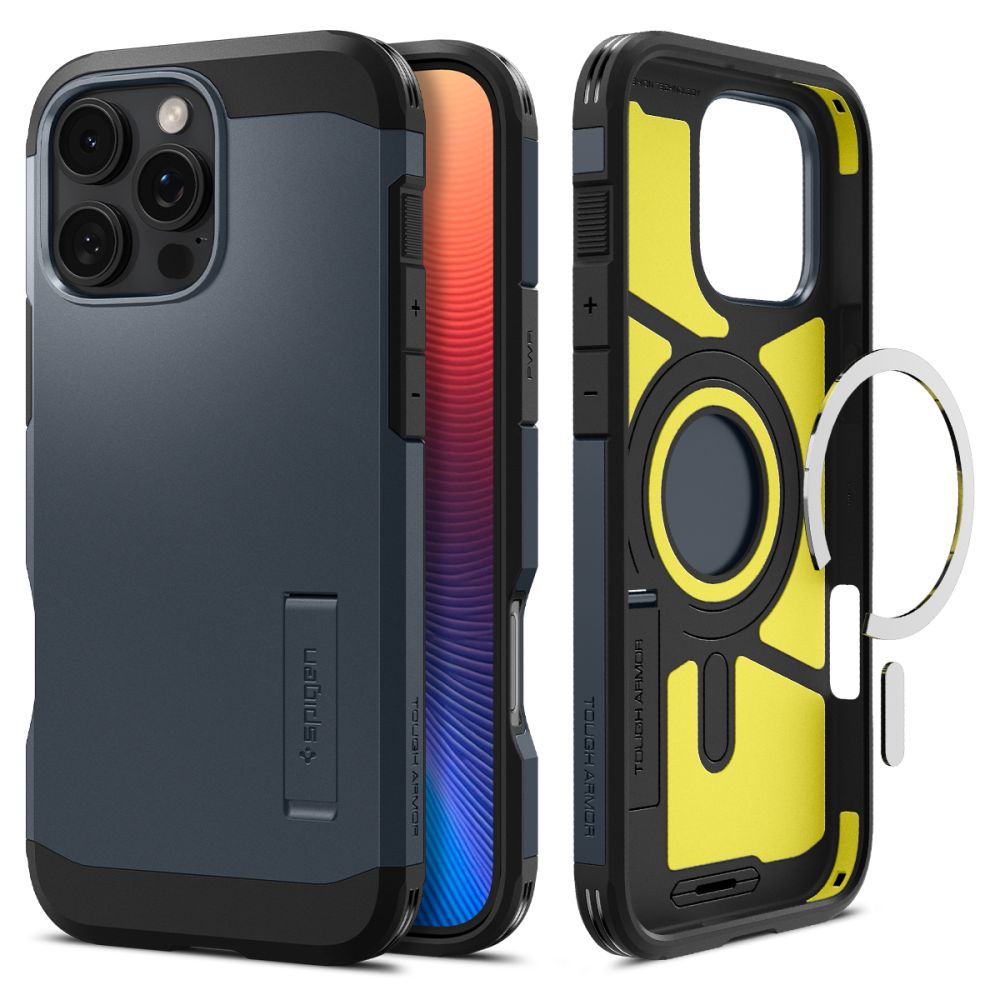 COPERTURA SPIGEN TOUGH ARMOR MAG MAGSAFE IPHONE 16 PRO METAL SLATE