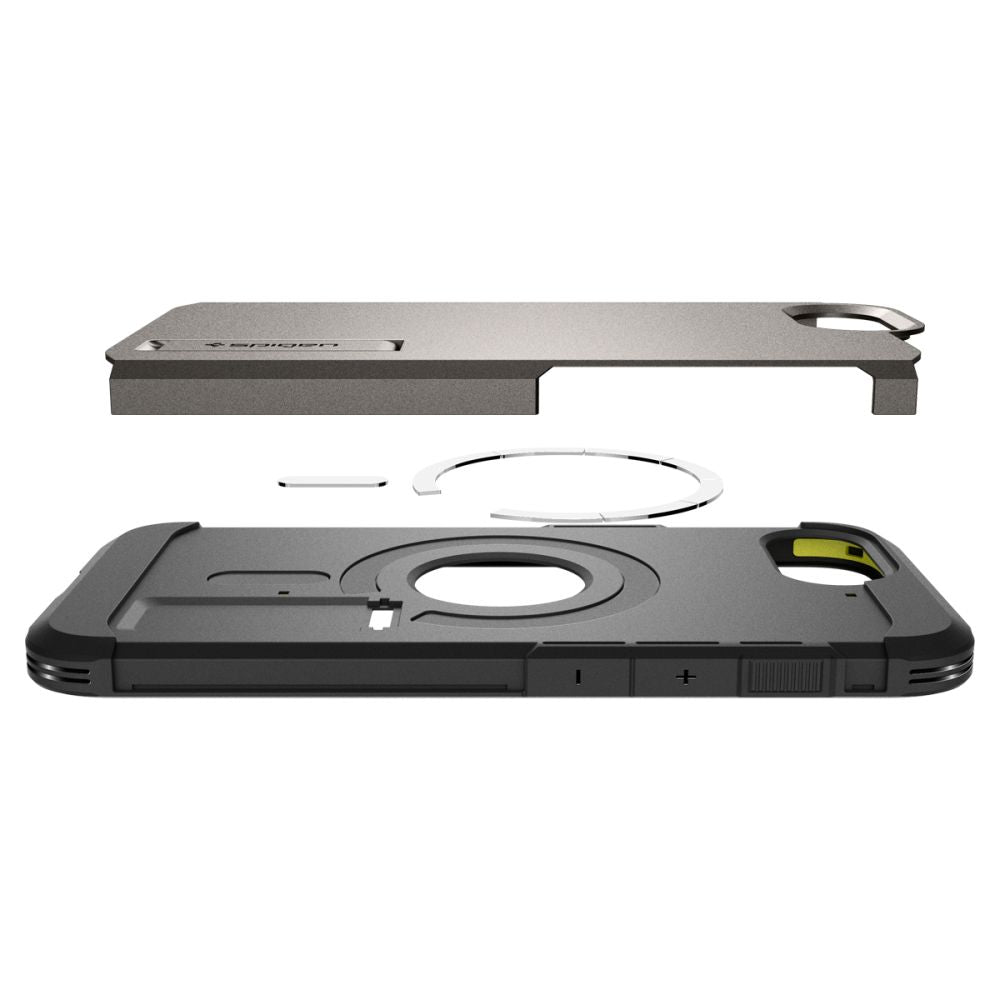COPERTURA SPIGEN TOUGH ARMOR MAG MAGSAFE IPHONE 16E GUNMETAL