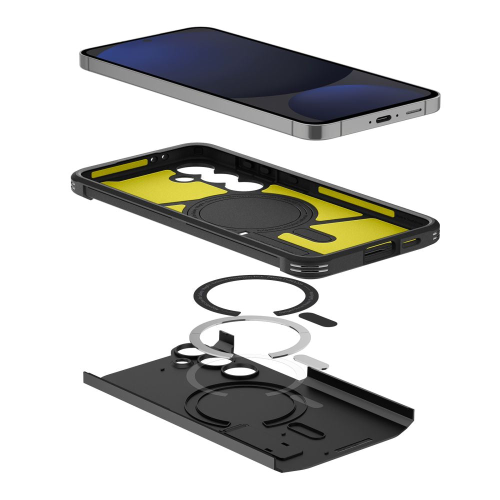 COPERTURA SPIGEN TOUGH ARMOR MAGSAFE GALAXY S24 FE NERA