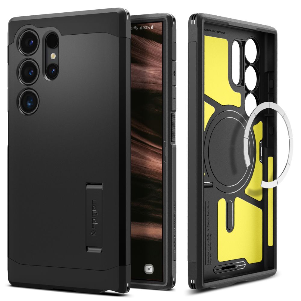 COPERTURA SPIGEN TOUGH ARMOR MAGSAFE GALAXY S24 ULTRA NERA