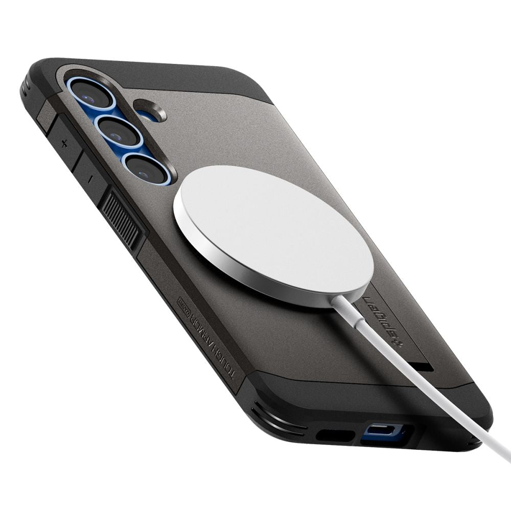 COPERTURA SPIGEN TOUGH ARMOR MAGSAFE GALAXY S25+ PLUS GUNMETAL