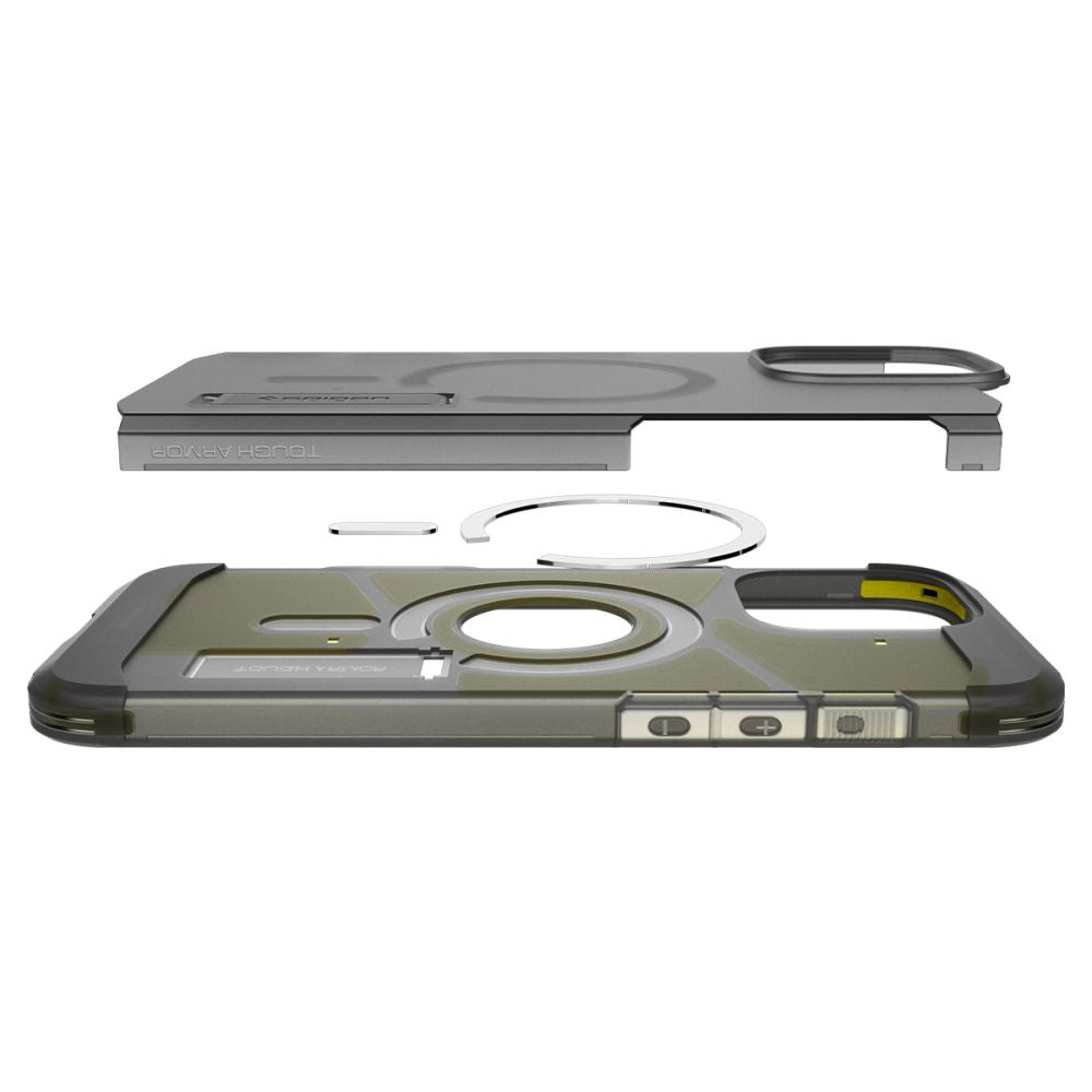 COPERTURA SPIGEN TOUGH ARMOR "T" MAG MAGSAFE IPHONE 16 PRO FROST BLACK