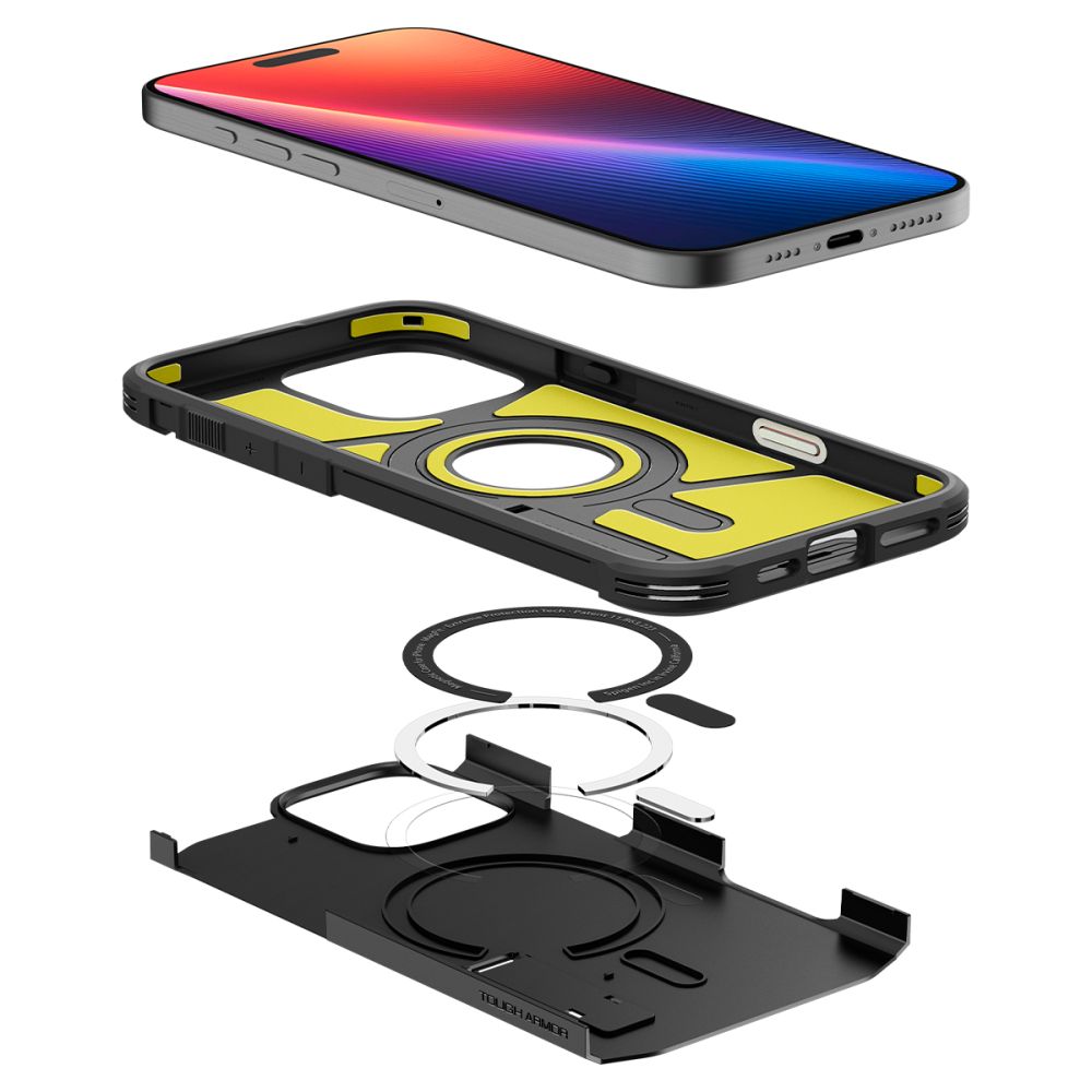 COPERTURA SPIGEN TOUGH ARMOR "T" MAG MAGSAFE IPHONE 16 PRO MAX NERA