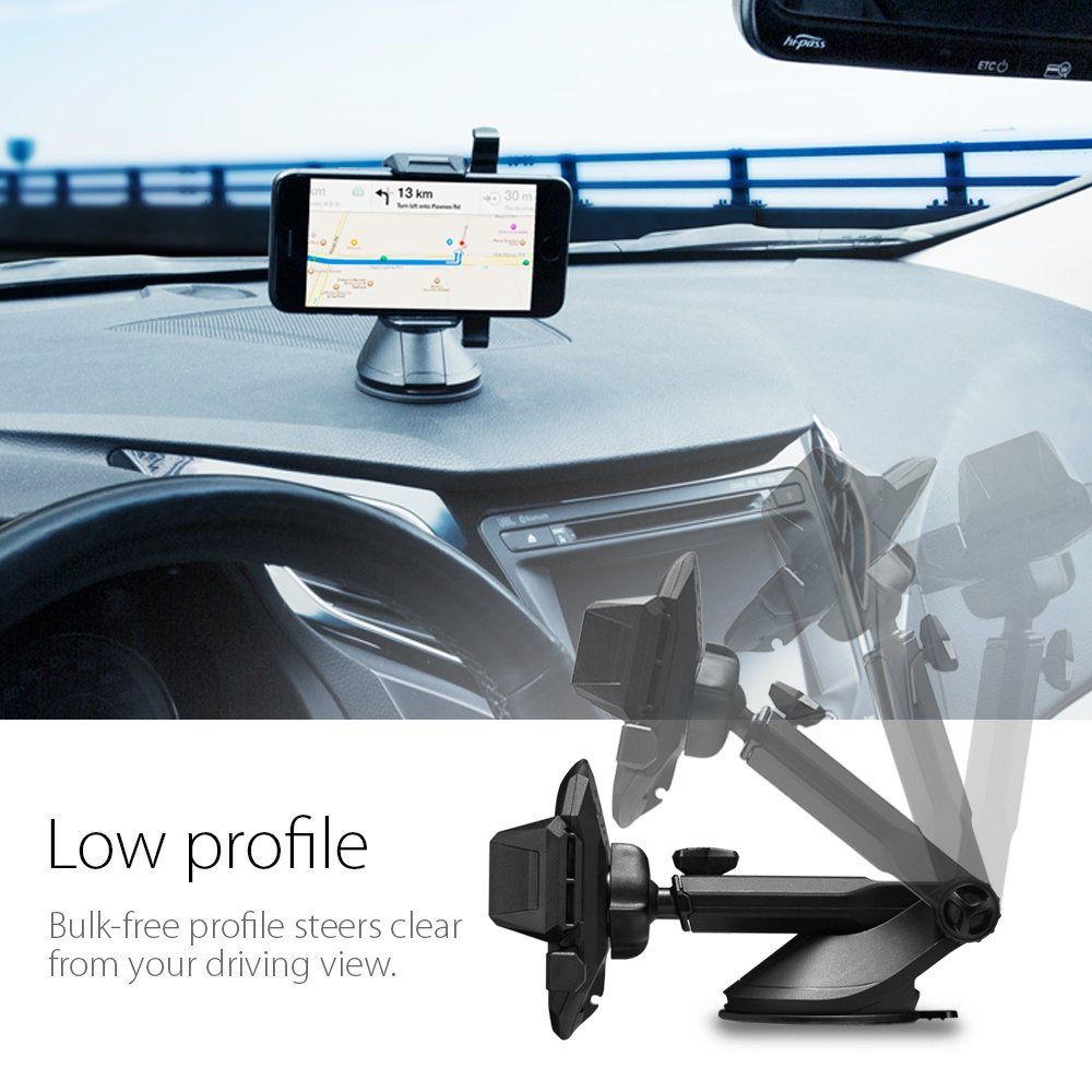 MONTATORE PER CELLULARE DA AUTO SPIGEN TS35 SIGNATURE SUPPORTO NERO